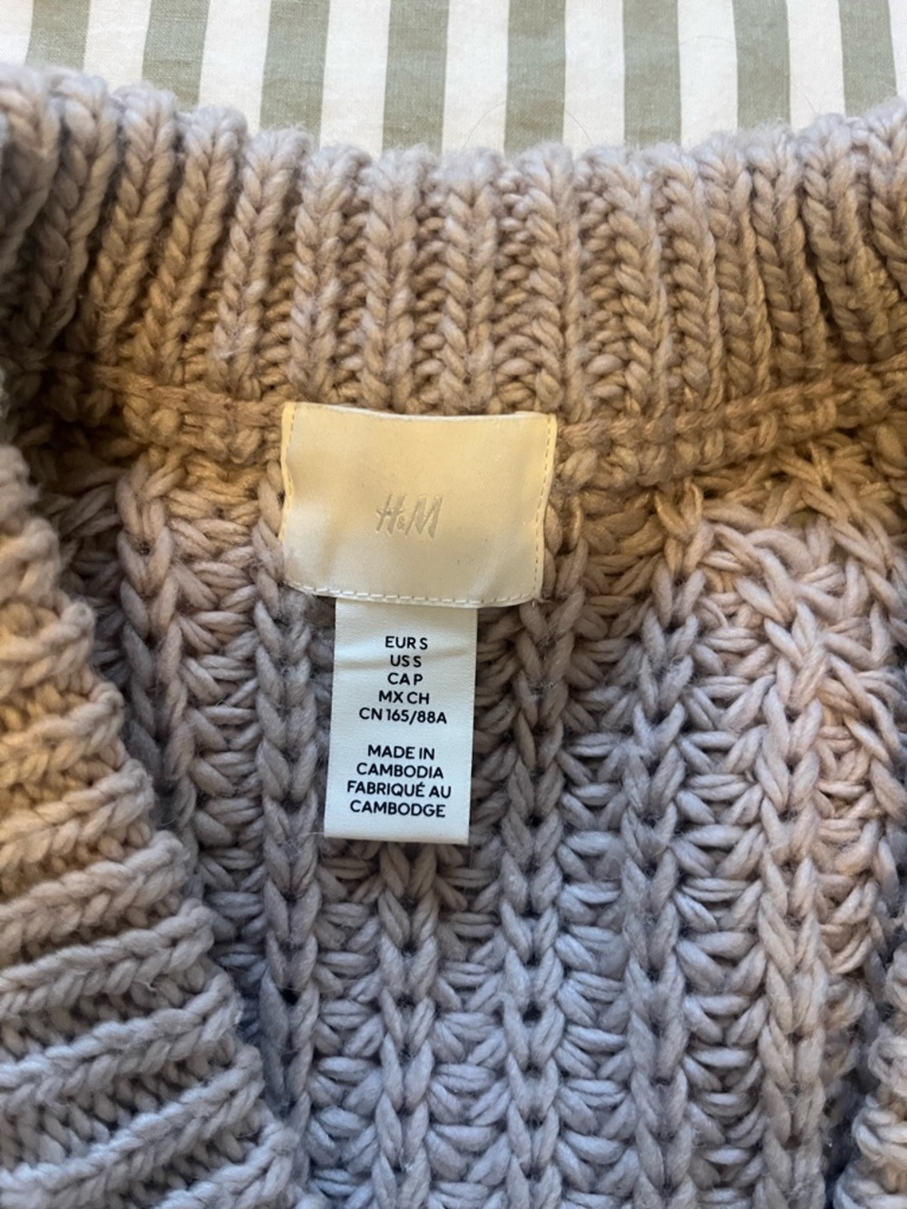 H&M Taupe Rib-Knit Button Cardigan - Picture 3 of 3